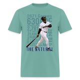 Ken Griffey Stats Graphic Tee - aquatic