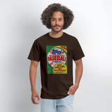 1990s Topps Baseball Pack Graphic Tee - brown