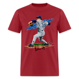 Nolan Ryan Art 2 Graphic Tee - dark red