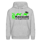 Kawasaki KX Fox Graphic Men's Hoodie - heather gray
