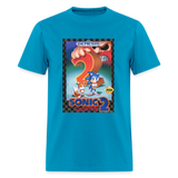 Sonic 1 Cover Art Graphic Tee - turquoise