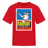 Topps Baseball Card Kids' Graphic T-Shirt - red