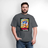 Sonic 1 Cover Art Graphic Tee - charcoal