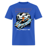 Porsche 917 GT Graphic Tee - royal blue