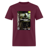 Custom Box Art Graphic tee - burgundy