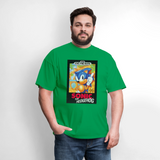 Sonic 1 Cover Art Graphic Tee - bright green