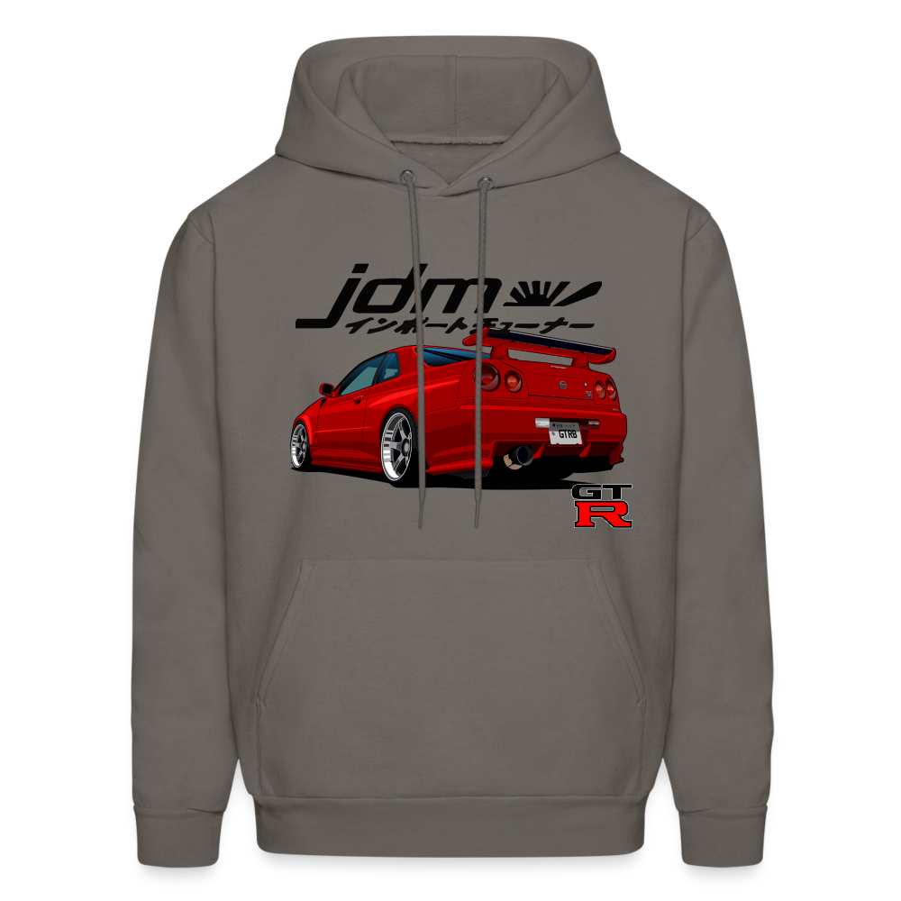 JDM GTR R34 Hoodie - asphalt gray