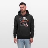 Dale Jr and Sr Nascar Graphic Men's Hoodie - charcoal grey