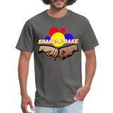 Custom Nascar Ricky Bobby Slogan Shake N Bake Graphic Tee - charcoal