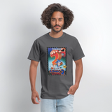 Sonic 1 Cover Art Graphic Tee - charcoal