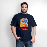 Sonic 1 Cover Art Graphic Tee - navy