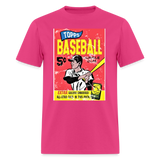 Vintage Topps Baseball Graphic Tee - fuchsia