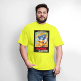 Sonic 1 Cover Art Graphic Tee - safety green