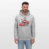Dale Jr Nascar Men's Graphic Hoodie - heather gray