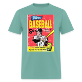 Vintage Topps Baseball Graphic Tee - aquatic