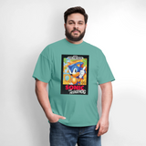 Sonic 1 Cover Art Graphic Tee - aquatic