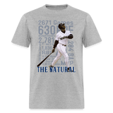 Ken Griffey Stats Graphic Tee - heather gray