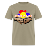 Custom Nascar Ricky Bobby Slogan Shake N Bake Graphic Tee - khaki