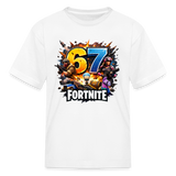 Fortnite "67" Kids' Gaming T-Shirt - white