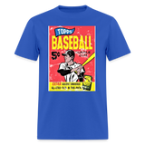 Vintage Topps Baseball Graphic Tee - royal blue