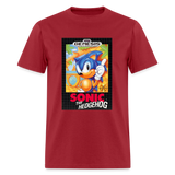 Sonic 1 Cover Art Graphic Tee - dark red