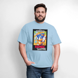 Sonic 1 Cover Art Graphic Tee - powder blue
