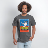 Vintage Topp baseball Graphic Tee - charcoal