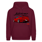 JDM GTR R34 Hoodie - burgundy