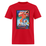 Sonic 1 Cover Art Graphic Tee - red