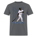 Ken Griffey Stats Graphic Tee - charcoal