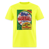 1990s Topps Baseball Pack Graphic Tee - safety green
