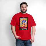 Sonic 1 Cover Art Graphic Tee - red
