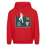 Baseball For The Love of The Game Men's Graphic Hoodie - red