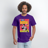 Vintage Topps Baseball Graphic Tee - purple