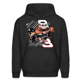 Dale Jr and Sr Nascar Graphic Men's Hoodie - charcoal grey
