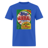 1990s Topps Baseball Pack Graphic Tee - royal blue