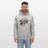 Dale Jr and Sr Nascar Graphic Men's Hoodie - heather gray