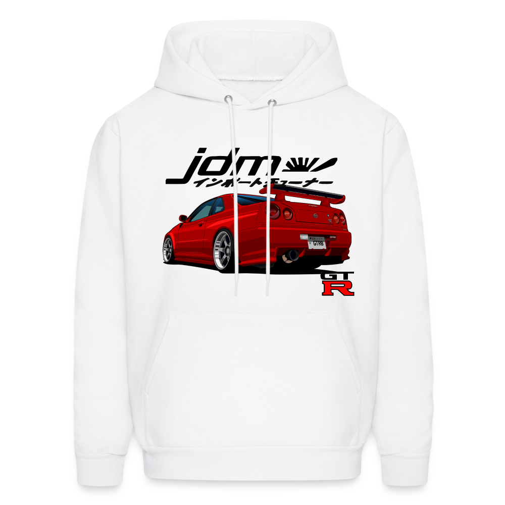 JDM GTR R34 Hoodie - white