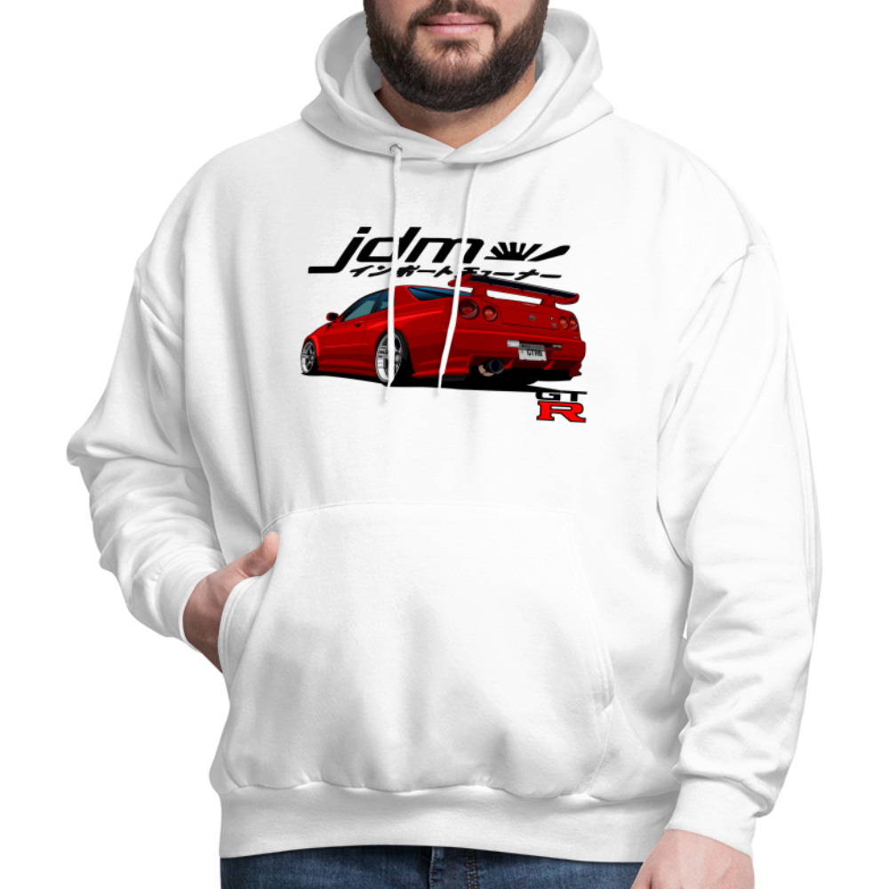 JDM GTR R34 Hoodie - white