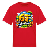 Wobbly Life "67" Kids' Graphic Gaming T-Shirt - red