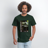 Custom Box Art Graphic tee - forest green