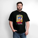 Sonic 1 Cover Art Graphic Tee - black