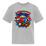 Kids' Baseball 67 "I Hit Dingers" Graphic T-Shirt - heather gray