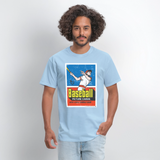Vintage Topp baseball Graphic Tee - powder blue