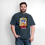 Sonic 1 Cover Art Graphic Tee -  blue dusk