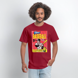 Vintage Topps Baseball Graphic Tee - dark red
