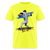 Nolan Ryan Art 2 Graphic Tee - safety green
