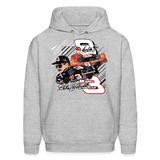 Dale Jr and Sr Nascar Graphic Men's Hoodie - heather gray