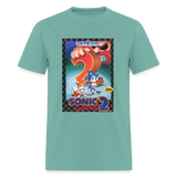Sonic 1 Cover Art Graphic Tee - aquatic