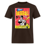 Vintage Topps Baseball Graphic Tee - brown